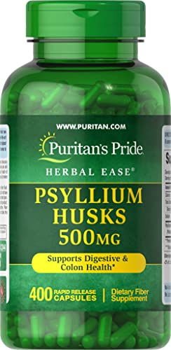 Foto 2 pulgar | Suplemento Puritan's Pride Psyllium Husks 500 Mg 400 Comprimidos - Venta Internacional.