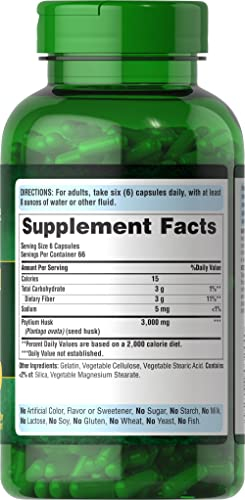 Foto 3 pulgar | Suplemento Puritan's Pride Psyllium Husks 500 Mg 400 Comprimidos - Venta Internacional.
