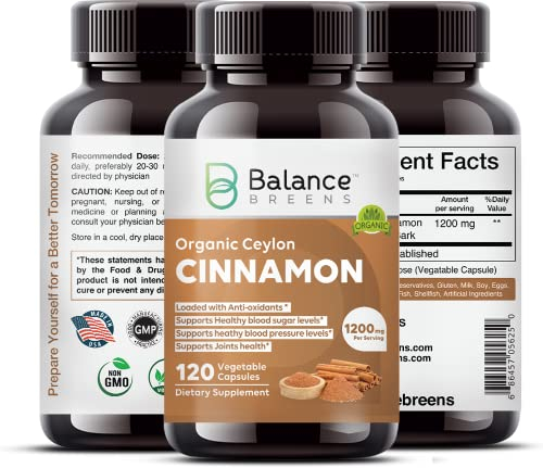 Foto 3 pulgar | Suplemento Balance Breens, Canela De Ceilán, 1200 Mg, 120 Cápsulas - Venta Internacional.