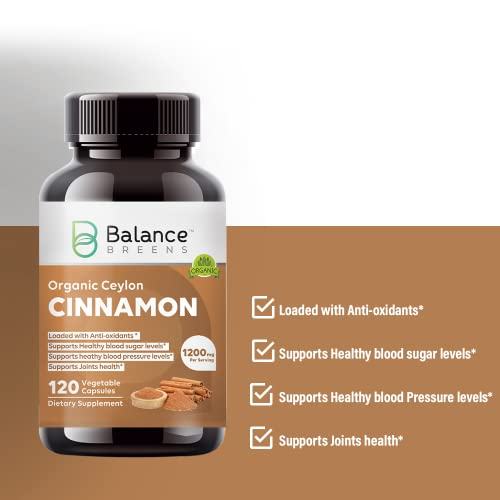 Foto 5 pulgar | Suplemento Balance Breens, Canela De Ceilán, 1200 Mg, 120 Cápsulas - Venta Internacional.