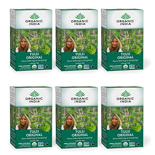 Foto 2 pulgar | Té Organic India Tulsi Original Herbal Para Aliviar El Estrés, 108 G - Venta Internacional.