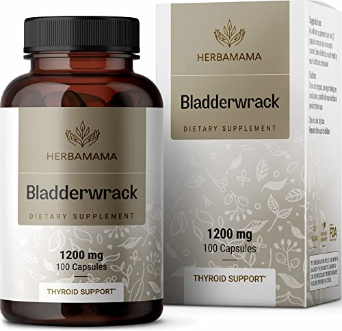 Foto 2 pulgar | Suplemento Herbamama Bladderwrack En Cápsulas 1200 Mg 100 Cápsulas - Venta Internacional.