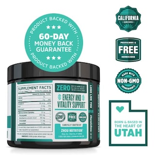 Foto 2 | Suplemento Zhou De Espirulina En Polvo, 177 Ml, 48 Porciones, Vegano - Venta Internacional.