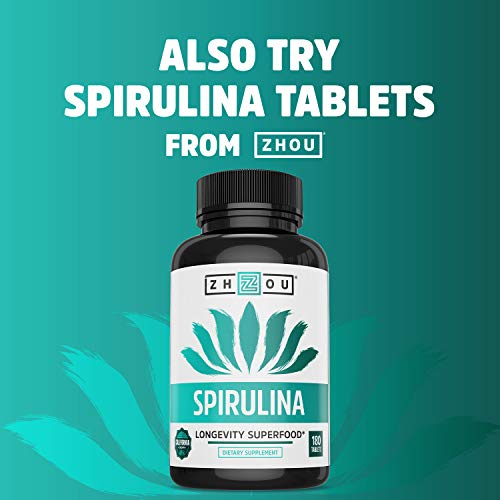 Foto 6 pulgar | Suplemento Zhou De Espirulina En Polvo, 177 Ml, 48 Porciones, Vegano - Venta Internacional.