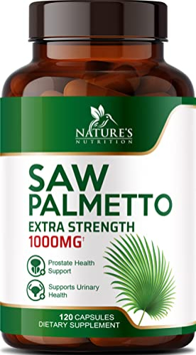 Foto 2 pulgar | Suplemento Nature's Nutrition Saw Palmetto 1000 Mg 120 Cápsulas - Venta Internacional.