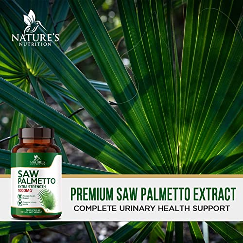 Foto 6 pulgar | Suplemento Nature's Nutrition Saw Palmetto 1000 Mg 120 Cápsulas - Venta Internacional.