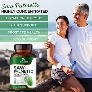 Foto 6 | Suplemento Nature's Nutrition Saw Palmetto 1000 Mg 120 Cápsulas - Venta Internacional.