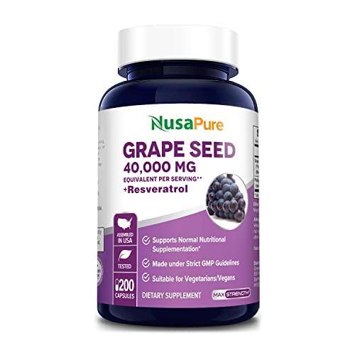 Foto 1 | Suplemento De Extracto De Semilla De Uva Nusapure De 40.000 Mg Con Resveratr - Venta Internacional.
