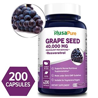Foto 4 | Suplemento De Extracto De Semilla De Uva Nusapure De 40.000 Mg Con Resveratr - Venta Internacional.