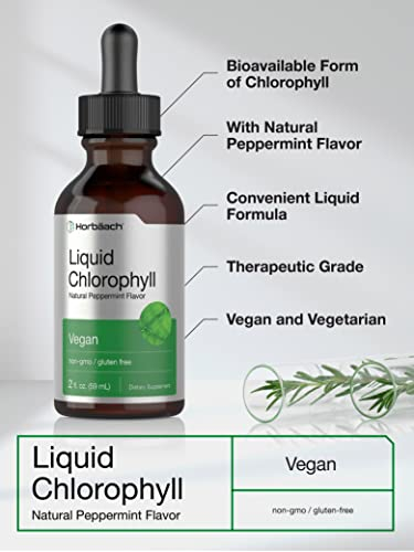 Foto 4 pulgar | Suplemento De Clorofila Líquida Horbaach, 60 Ml, Vegano, Sin Ogm - Venta Internacional.