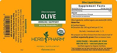 Foto 2 | Extracto Líquido De Hoja De Olivo De Herb Pharm, 120 Ml, Para Apoyar El Sistema Inmunitario - Venta Internacional.
