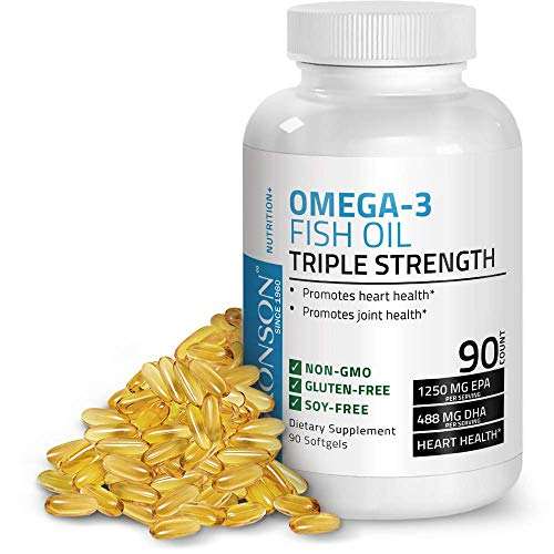 Suplemento De Aceite De Pescado Bronson Omega 3 De Triple Concentración 2720 Mg - Venta Internacional.