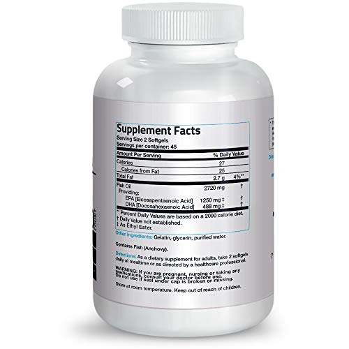 Foto 3 pulgar | Suplemento De Aceite De Pescado Bronson Omega 3 De Triple Concentración 2720 Mg - Venta Internacional.