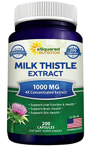 Foto 2 pulgar | Suplemento Squared Nutrition Milk Thistle 1000 Mg - 200 Cápsulas - Venta Internacional.