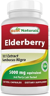 Foto 1 | Suplemento Best Naturals Saúco Sambucus Nigra 5000 Mg 12 - Venta Internacional.