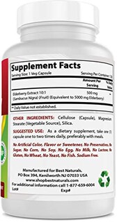 Foto 5 | Suplemento Best Naturals Saúco Sambucus Nigra 5000 Mg 12 - Venta Internacional.