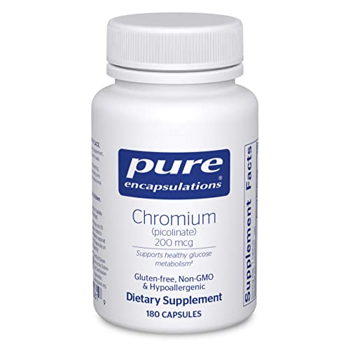 Foto 2 pulgar | Suplemento De Picolinato De Cromo Pure Encapsulations 200 Mcg 18 - Venta Internacional.