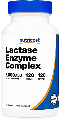 Suplemento Nutricost Complejo Enzimático De Lactasa 3,000 Fcc Alu 12 - Venta Internacional.