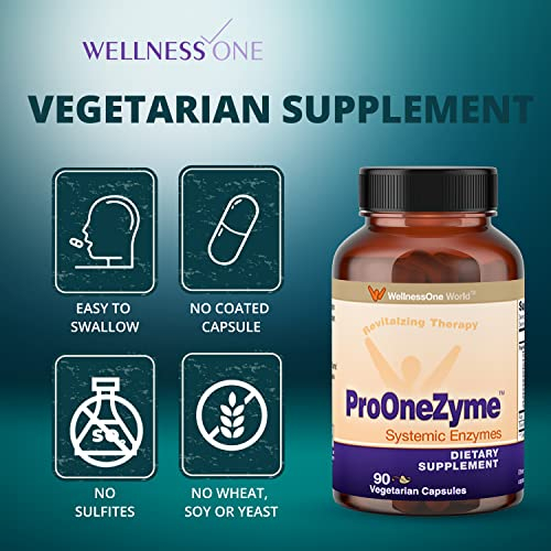 Foto 3 | Suplementos Wellnessone Pro-onezyme Systemic Enzyme 90 Cápsulas - Venta Internacional.