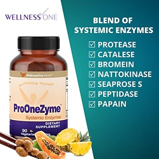 Foto 4 | Suplementos Wellnessone Pro-onezyme Systemic Enzyme 90 Cápsulas - Venta Internacional.