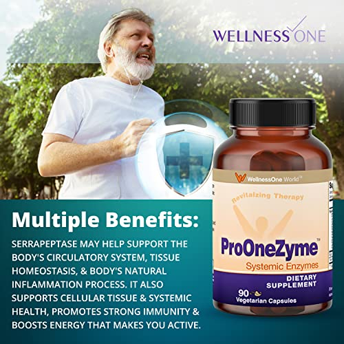 Foto 8 pulgar | Suplementos Wellnessone Pro-onezyme Systemic Enzyme 90 Cápsulas - Venta Internacional.