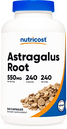 Foto 2 pulgar | Suplemento Nutricost, Cápsulas De Astrágalo, 550 Mg, 240 Cápsulas - Venta Internacional.