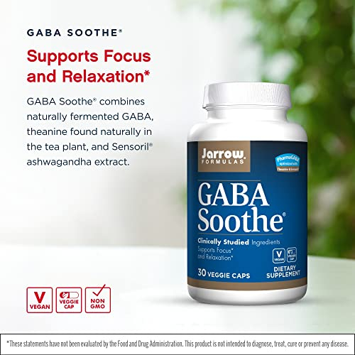 Foto 4 pulgar | Suplemento Gaba Soothe De Jarrow Formulas, 30 Cápsulas Vegetarianas, X2 - Venta Internacional.