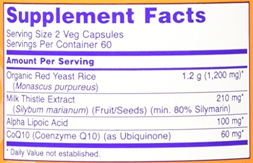Foto 5 pulgar | Suplemento Now Foods De Arroz De Levadura Roja 600 Mg Con Coq10 30 Mg 120  - Venta Internacional.