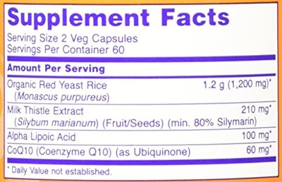 Foto 4 | Suplemento Now Foods De Arroz De Levadura Roja 600 Mg Con Coq10 30 Mg 120 - Venta Internacional.