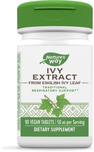 Foto 1 | Suplemento De Extracto De Hiedra De Nature's Way 90 Comprimidos Respiratorios - Venta Internacional.