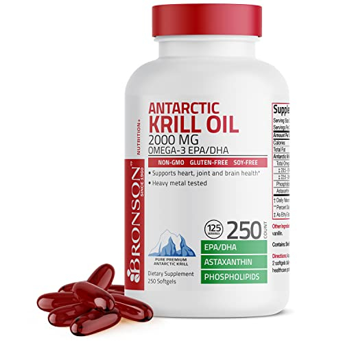 Foto 2 pulgar | Suplemento De Aceite De Krill Antártico Bronson 2000 Mg Con Omega-3 25 - Venta Internacional.