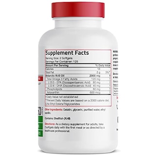 Foto 2 | Suplemento De Aceite De Krill Antártico Bronson 2000 Mg Con Omega-3 25 - Venta Internacional.