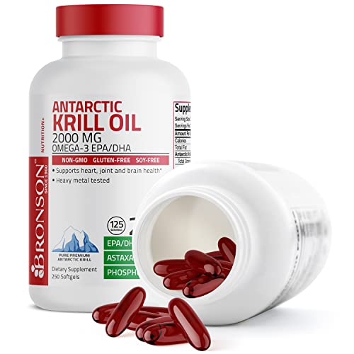 Foto 5 pulgar | Suplemento De Aceite De Krill Antártico Bronson 2000 Mg Con Omega-3 25 - Venta Internacional.