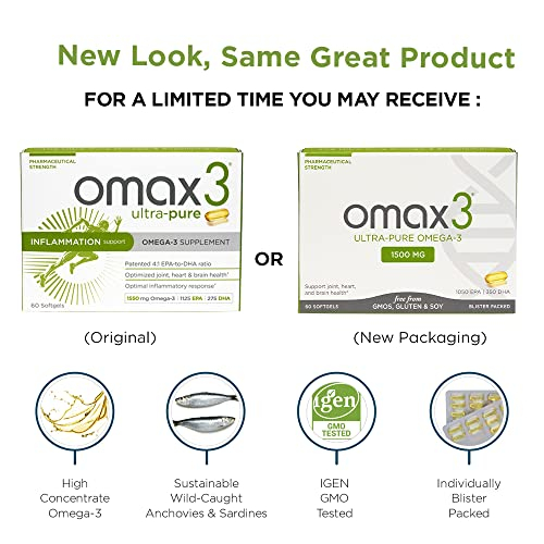 Foto 2 | Suplemento De Aceite De Pescado Omega 3 De Triple Concentración Omax3 1500 Mg - Venta Internacional.