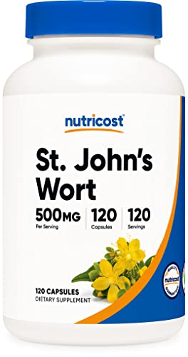 Foto 2 pulgar | Suplemento Nutricost: Cápsulas De Hierba De San Juan, 500 Mg, 120 Unidades - Venta Internacional.