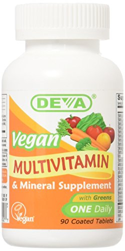 Suplemento Multivitamínico Y Mineral Vegano Deva 90 Comprimidos - Venta Internacional.