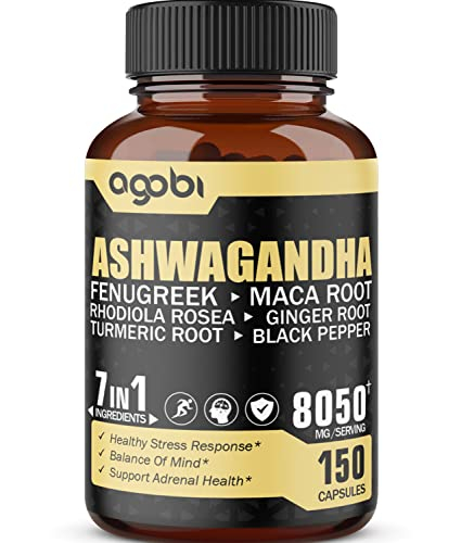 Foto 2 pulgar | Cápsulas De Suplemento De Extracto De Ashwagandha Agobi, 8050 Mg, 5 Meses - Venta Internacional.