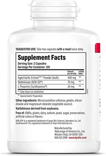 Foto 3 pulgar | Suplemento Kyolic Formula 109 De Extracto De Ajo Envejecido, 240 Cápsulas - Venta Internacional.