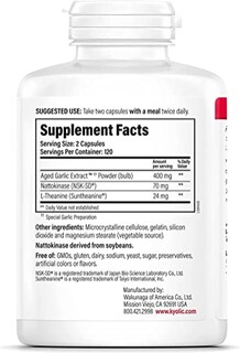 Foto 2 | Suplemento Kyolic Formula 109 De Extracto De Ajo Envejecido, 240 Cápsulas - Venta Internacional.
