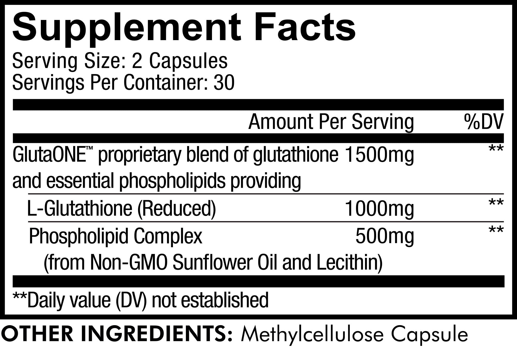 Foto 3 pulgar | Suplemento Glutatión Liposomal Codeage 1000 Mg Glutaone - Venta Internacional.