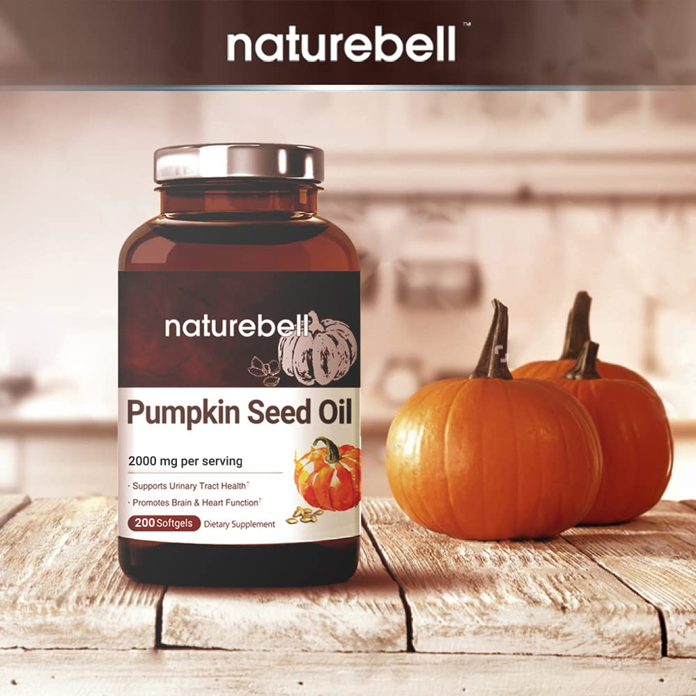Foto 4 pulgar | Suplementos De Aceite De Semilla De Calabaza Virgen Naturebell 2000 Mg 200 So - Venta Internacional.
