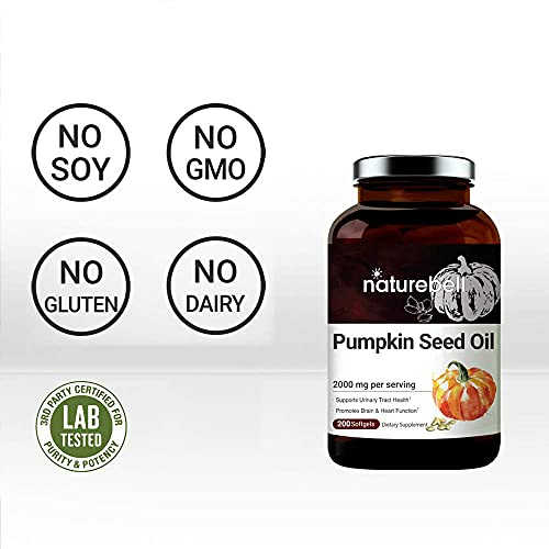 Foto 5 pulgar | Suplementos De Aceite De Semilla De Calabaza Virgen Naturebell 2000 Mg 200 So - Venta Internacional.