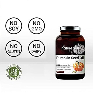 Foto 4 | Suplementos De Aceite De Semilla De Calabaza Virgen Naturebell 2000 Mg 200 So - Venta Internacional.