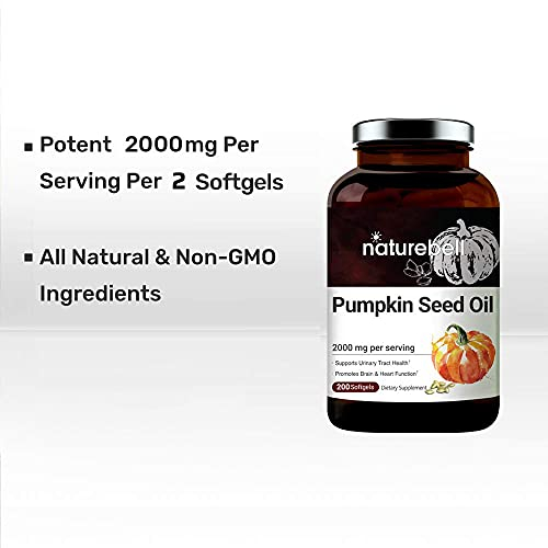 Foto 5 | Suplementos De Aceite De Semilla De Calabaza Virgen Naturebell 2000 Mg 200 So - Venta Internacional.