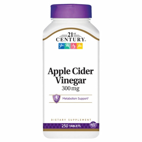 Suplemento De Vinagre De Sidra De Manzana Del Siglo Xxi 250 Tabletas X4 - Venta Internacional.