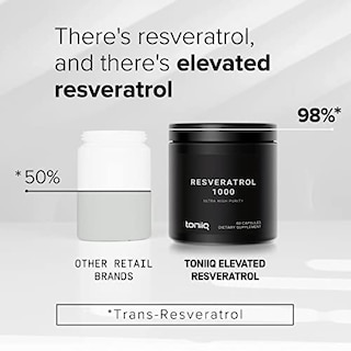 Foto 4 | Suplemento Toniiq De Resveratrol De Ultra Alta Potencia 1000 Mg 60 C - Venta Internacional.