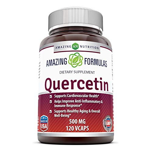 Foto 2 pulgar | Suplemento Amazing Formulas Quercetina 500 Mg 120 Vcaps - Venta Internacional.