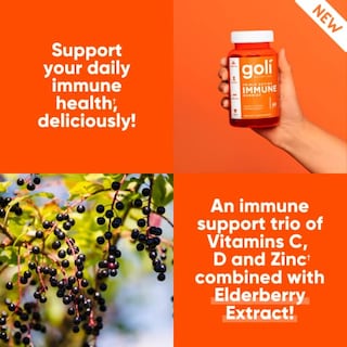 Foto 3 | Gomitas De Vitamina Goli Immune, 60 Unidades, Con Saúco, C, D Y Zinc - Venta Internacional.