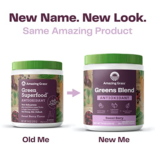 Foto 3 pulgar | Suplemento: Amazing Grass Greens Blend Antioxidant, 30 Porciones - Venta Internacional.