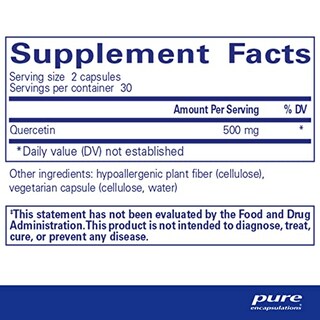 Foto 2 | Suplemento De Quercetina De Pure Encapsulations Con Bioflavonoides 60 - Venta Internacional.
